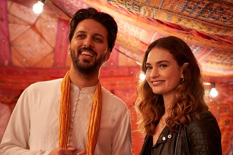 Shazad Latif, Lily James - What's Love Got to Do with It? - Van film