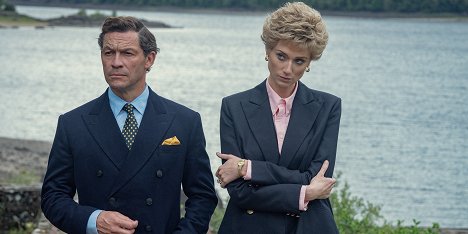 Dominic West, Elizabeth Debicki - The Crown - Season 5 - Photos