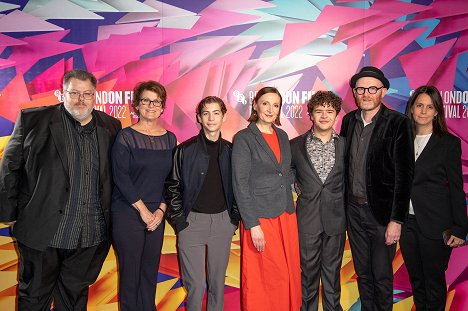 Premiere Screening of "My Father's Dragon" during the 66th BFI London Film Festival at NFT1, BFI Southbank, on October 8, 2022 in London, England - Justin Johnson, Bonnie Curtis, Jacob Tremblay, Nora Twomey, Gaten Matarazzo, Paul Young, Julie Lynn - Apám sárkánya - Rendezvények