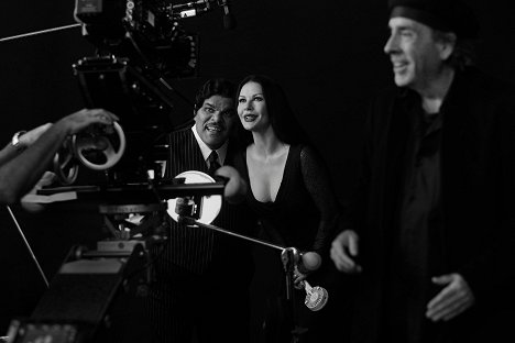 Luis Guzmán, Catherine Zeta-Jones, Tim Burton - Wednesday - Season 1 - Making of