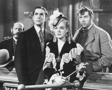 Clarence Wilson, Tyrone Power, Alice Faye, Andy Devine - In Old Chicago - Filmfotók