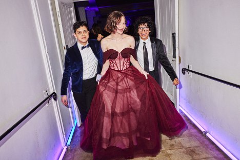 World premiere of Netflix's "Wednesday" on November 16, 2022 at Hollywood Legion Theatre in Los Angeles, California - Isaac Ordonez, Emma Myers, Moosa Mostafa - Mercredi - Événements