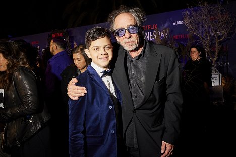 World premiere of Netflix's "Wednesday" on November 16, 2022 at Hollywood Legion Theatre in Los Angeles, California - Isaac Ordonez, Tim Burton - Wednesday - Events