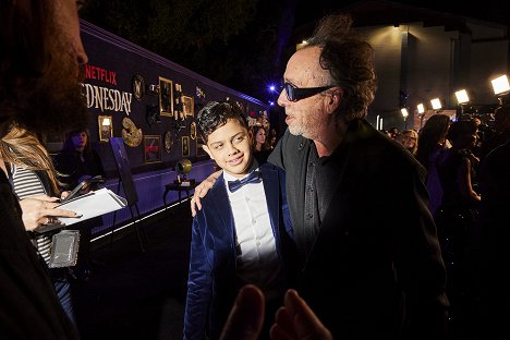 World premiere of Netflix's "Wednesday" on November 16, 2022 at Hollywood Legion Theatre in Los Angeles, California - Isaac Ordonez, Tim Burton - Wednesday - Z akcií