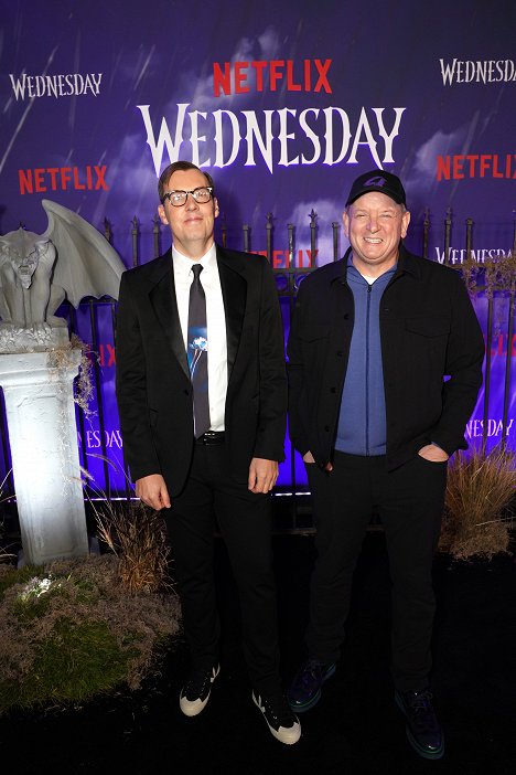 World premiere of Netflix's "Wednesday" on November 16, 2022 at Hollywood Legion Theatre in Los Angeles, California - Miles Millar, Alfred Gough