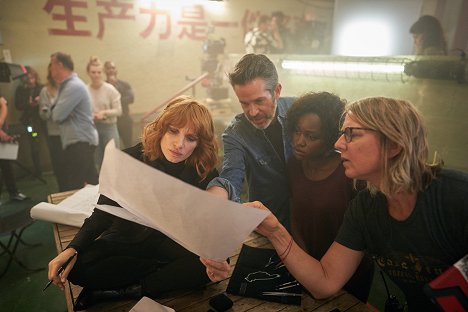 Jessica Chastain, Simon Kinberg, Lupita Nyong'o - The 355 - Dreharbeiten