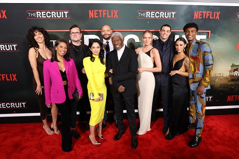 Netflix's The Recruit Los Angeles Premiere at The Grove AMC on December 08, 2022 in Los Angeles, California - Kaylah Zander, Angel Parker, Kristian Bruun, Aarti Mann, Colton Dunn, Vondie Curtis-Hall, Laura Haddock, Noah Centineo, Fivel Stewart - The Recruit - Events