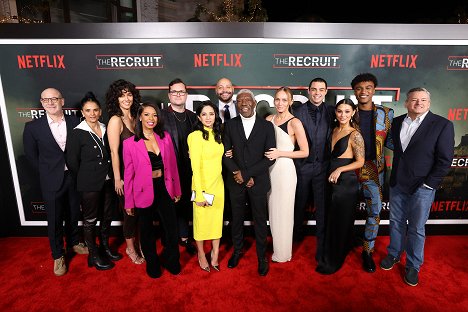Netflix's The Recruit Los Angeles Premiere at The Grove AMC on December 08, 2022 in Los Angeles, California - Kaylah Zander, Angel Parker, Kristian Bruun, Aarti Mann, Colton Dunn, Vondie Curtis-Hall, Laura Haddock, Noah Centineo, Fivel Stewart, Ted Sarandos - The Recruit - Events