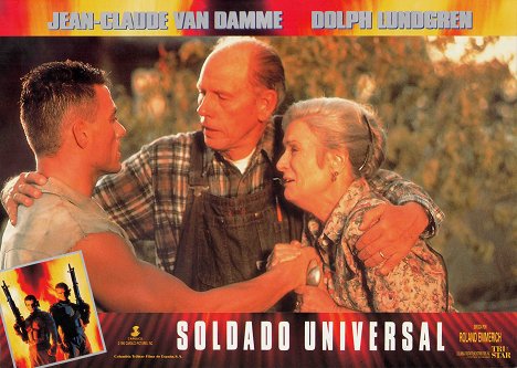 Jean-Claude Van Damme, Rance Howard, Lilyan Chauvin - Universal Soldier - Lobbykarten