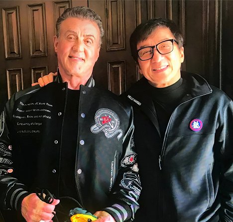 Sylvester Stallone, Jackie Chan - Hidden Strike - De filmagens