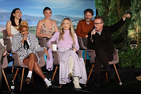 "Glass Onion: A Knives Out Mystery” Press Conference on November 14, 2022 in Los Angeles, California - Jessica Henwick, Janelle Monáe, Madelyn Cline, Kate Hudson, Ram Bergman, Edward Norton - Glass Onion: A Knives Out Mystery - Veranstaltungen
