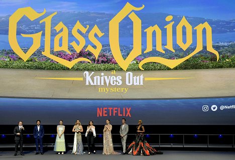 "Glass Onion: A Knives Out Mystery" U.S. premiere at Academy Museum of Motion Pictures on November 14, 2022 in Los Angeles, California - Rian Johnson, Ram Bergman, Jessica Henwick, Madelyn Cline, Kathryn Hahn, Kate Hudson, Edward Norton, Janelle Monáe - Puñales por la espalda: El misterio de Glass Onion - Eventos