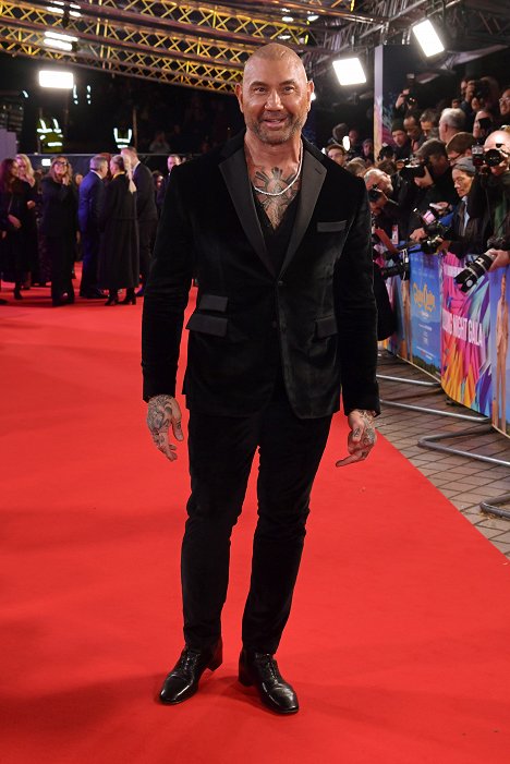 BFI London Film Festival closing night gala for "Glass Onion: A Knives Out Mystery" at The Royal Festival Hall on October 16, 2022 in London, England - Dave Bautista - Na nože: Glass Onion - Z akcí
