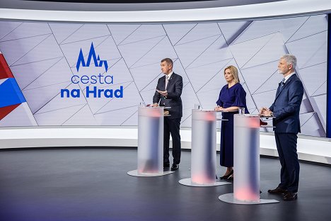 Andrej Babiš, Danuše Nerudová, Petr Pavel - Cesta na Hrad: Debata - Kuvat elokuvasta