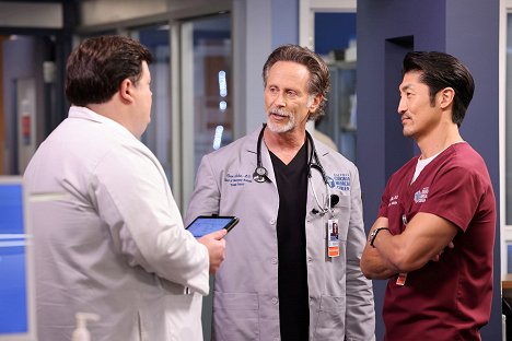 Steven Weber, Brian Tee - Chicago Med - (Caught Between) The Wrecking Ball and the Butterfly - Photos