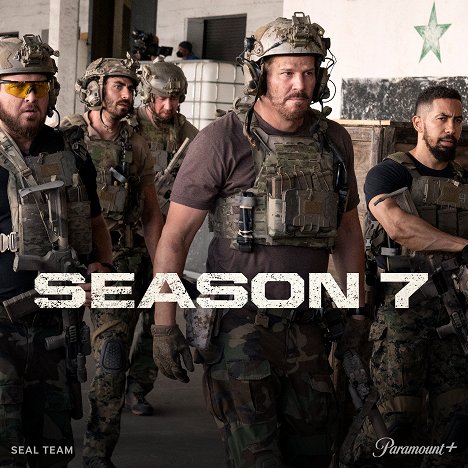 A. J. Buckley, Justin Melnick, Tyler Grey, David Boreanaz, Neil Brown Jr. - SEAL Team - Season 7 - Promóció fotók
