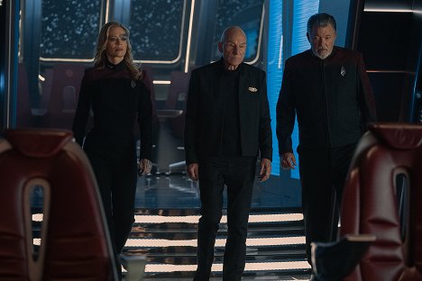Jeri Ryan, Patrick Stewart, Jonathan Frakes - Star Trek: Picard - The Next Generation - Photos