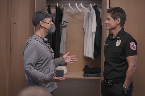 Chad Lowe, Rob Lowe - V plamenech - Nová patálie - Z natáčení