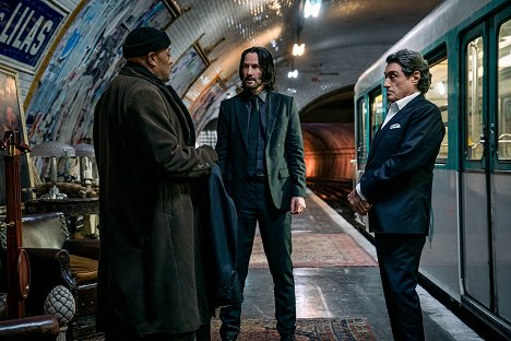 Laurence Fishburne, Keanu Reeves, Ian McShane - John Wick: Kapitel 4 - Filmfotos
