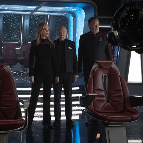 Jeri Ryan, Patrick Stewart, Jonathan Frakes - Star Trek: Picard - Uusi sukupolvi - Kuvat kuvauksista