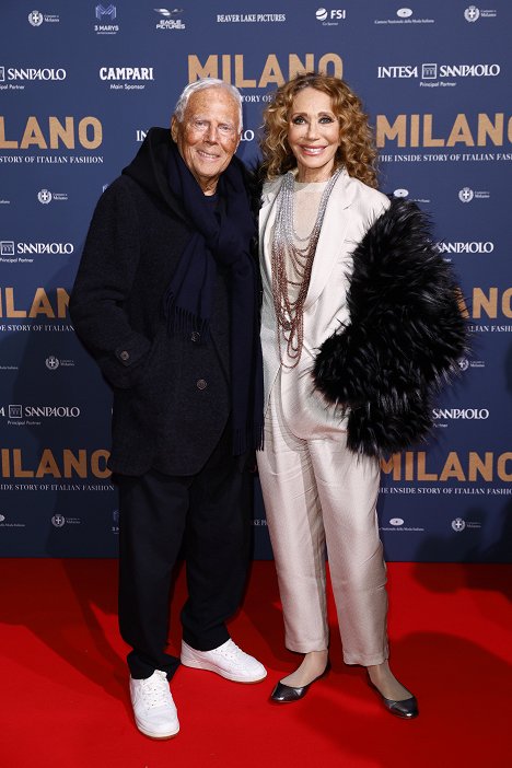 "Milano: The Inside Story Of Italian Fashion" Red Carpet Premiere - Giorgio Armani, Marisa Berenson