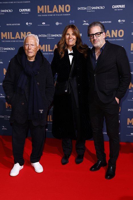 "Milano: The Inside Story Of Italian Fashion" Red Carpet Premiere - Giorgio Armani, John Maggio - Milano: The Inside Story of Italian Fashion - Événements
