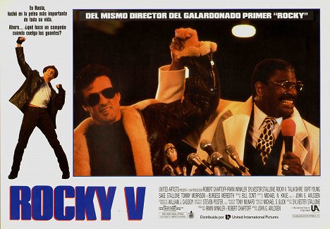 Sylvester Stallone, Richard Gant - Rocky V - Cartões lobby