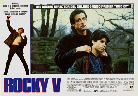 Sylvester Stallone, Sage Stallone - Rocky V. - Vitrinfotók