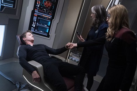 Ed Speleers, Gates McFadden, Jeri Ryan - Star Trek: Picard - 17 Sekunden - Filmfotos