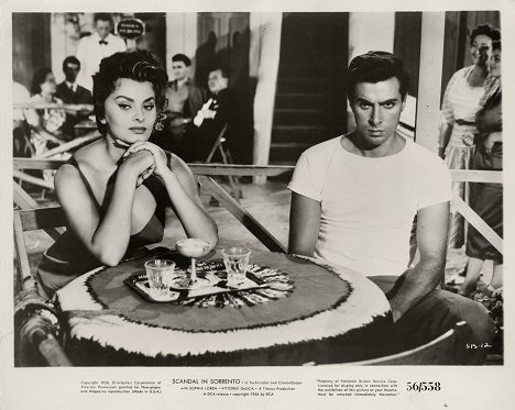 Sophia Loren, Antonio Cifariello - Pane, amore e ..... - Lobbykarten