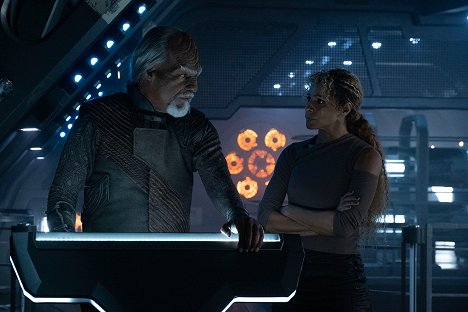 Michael Dorn, Michelle Hurd - Star Trek: Picard - Wechselbälger - Filmfotos