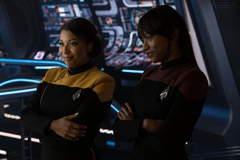 Mica Burton, Ashlei Sharpe Chestnut - Star Trek: Picard - The Bounty - Photos