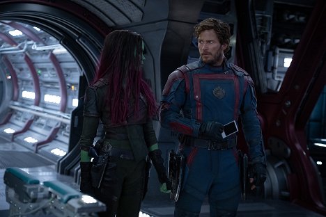 Zoe Saldana, Chris Pratt - Guardians of the Galaxy Vol. 3 - Photos