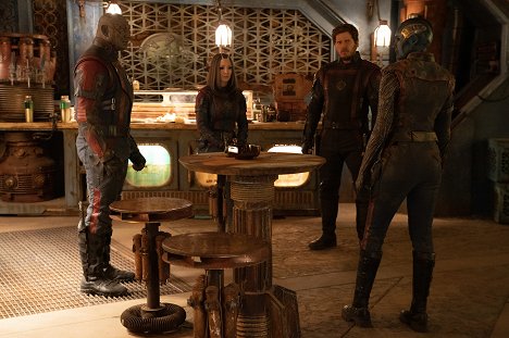 Dave Bautista, Pom Klementieff, Chris Pratt, Karen Gillan - Guardians of the Galaxy Vol. 3 - Filmfotos