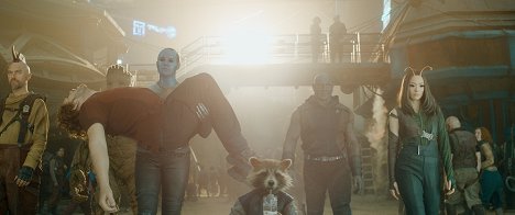 Sean Gunn, Chris Pratt, Karen Gillan, Dave Bautista, Pom Klementieff - Guardians of the Galaxy Vol. 3 - Photos