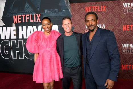 Netflix's "We Have A Ghost" Premiere on February 22, 2023 in Los Angeles, California - Erica Ash, Christopher Landon, Anthony Mackie - Máme tu ducha - Z akcií