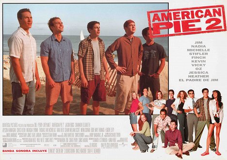 Chris Klein, Seann William Scott, Jason Biggs, Eddie Kaye Thomas - American Pie 2: O Ano Seguinte - Cartões lobby