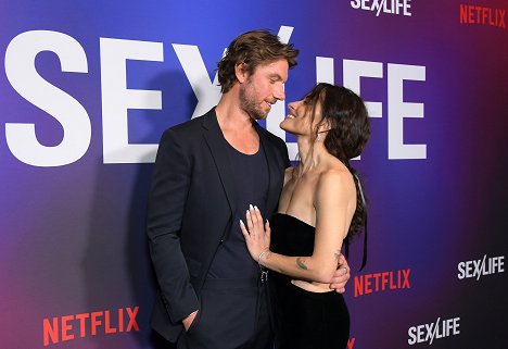 Netflix's "Sex/Life" Season 2 Special Screening at the Roma Theatre at Netflix - EPIC on February 23, 2023 in Los Angeles, California - Adam Demos, Sarah Shahi - Sex/Life - Season 2 - Events