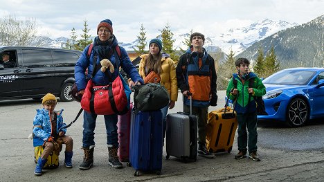 Evan Paturel, Franck Dubosc, Violette Guillon, Swan Joulin, Ilan Debrabant - 10 jours encore sans maman - Filmfotos