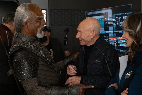Michael Dorn, Patrick Stewart - Star Trek : Picard - Chasseurs de primes - Tournage