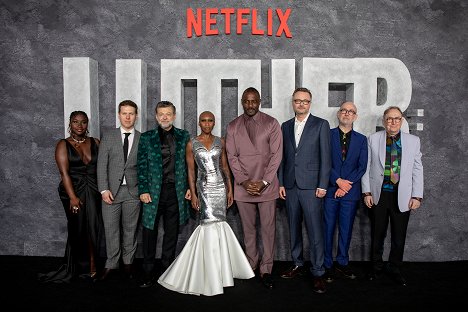 UK World Premiere for Luther: The Fallen Sun at BFI IMAX on March 01, 2023 in London, England - Lauryn Ajufo, Thomas Coombes, Andy Serkis, Cynthia Erivo, Idris Elba, Jamie Payne, Neil Cross, Dermot Crowley - Luther: Pád z nebes - Z akcí