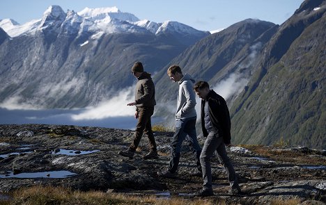 Jeremy Strong, Alexander Skarsgård, Kieran Culkin - Succession - Norwegen - Filmfotos