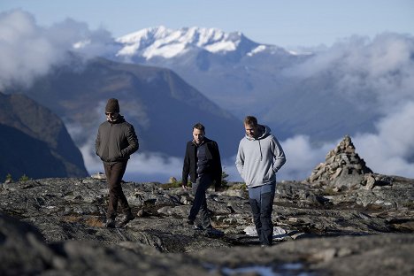 Jeremy Strong, Kieran Culkin, Alexander Skarsgård - Succession - Norwegen - Filmfotos