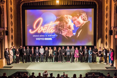 Premiéra druhé řady seriálu Voyo Iveta - Matěj Podzimek, Matěj Chlupáček, Maja Hamplová, Eliška Křenková, Oskar Hes, Miroslav Hanuš, Ján Jackuliak, Patricie Pagáčová, Daniel Kadlec, Miloslav König, Anna Fialová, Ondřej Gregor Brzobohatý, Michal Samir - Iveta - Série 2 - Eventos