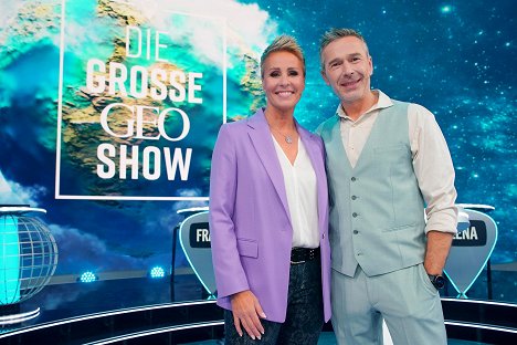 Sonja Zietlow, Dirk Steffens - Die große GEO-Show - In 55 Fragen um die Welt - Werbefoto