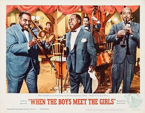 Louis Armstrong - When the Boys Meet the Girls - Lobbykarten