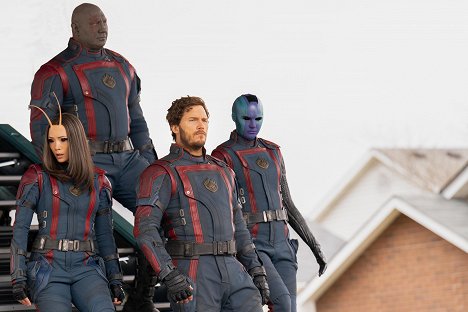 Pom Klementieff, Dave Bautista, Chris Pratt, Karen Gillan - Guardians of the Galaxy Vol. 3 - Filmfotos