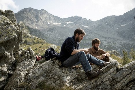 Luca Marinelli, Alessandro Borghi - Osiem gór - Z filmu