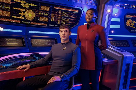 Ethan Peck, Celia Rose Gooding - Star Trek: Strange New Worlds - Season 2 - Werbefoto
