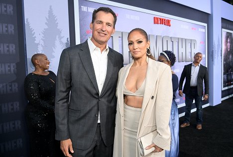The Mother Los Angeles Premiere Event at Westwood Village on May 10, 2023 in Los Angeles, California - Scott Stuber, Jennifer Lopez - The Mother - Events